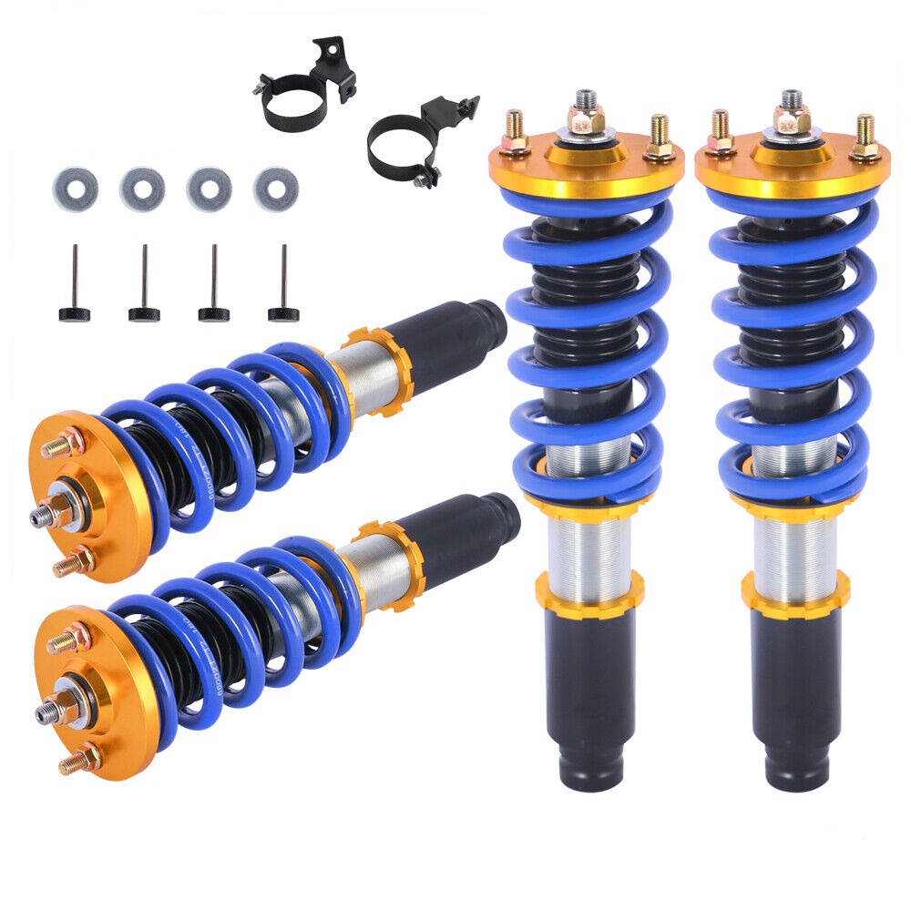 Adjustable Height Complete Coilover Shock Struts For 1996-2000 Honda Civic EK EM EN 1.6L (Set of 4)