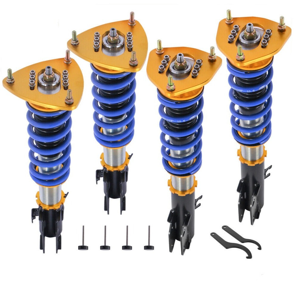 Adjustable Height Complete Coilover Shock Struts For 2002-2007 Subaru Impreza WRX 2.5i (Set of 4)