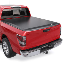 6FT Roll Up Tonneau Cover w/ LED For 2005-2025 Nissan Frontier Truck Bed