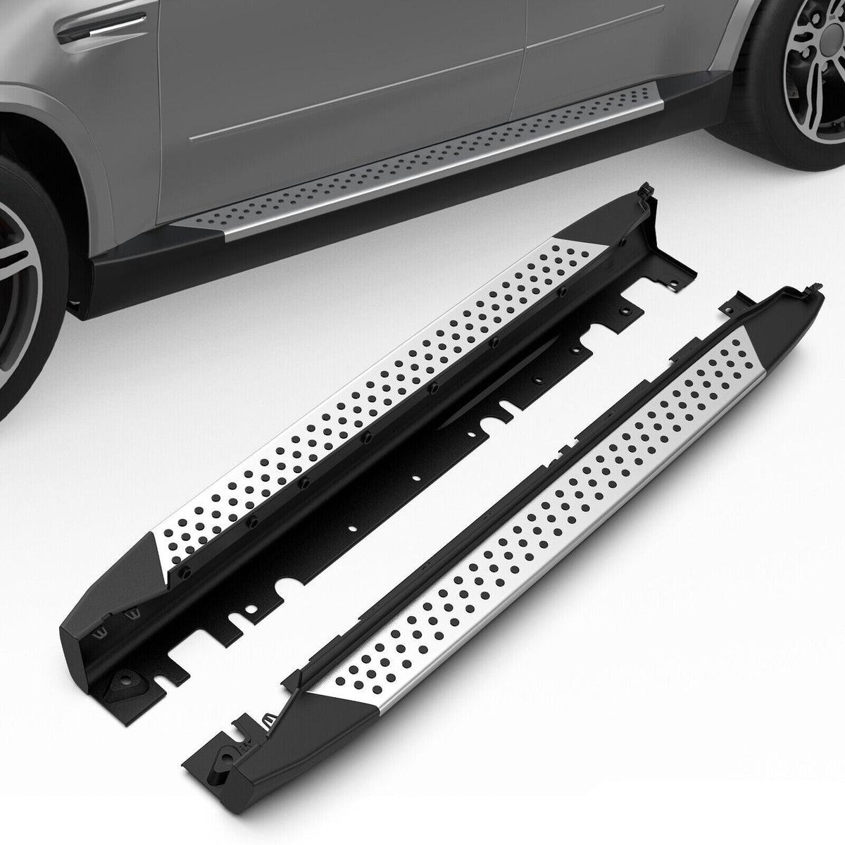 Aluminum Running Boards For 2007-2013 BMW X5 E70  Side Step Nerf Bar