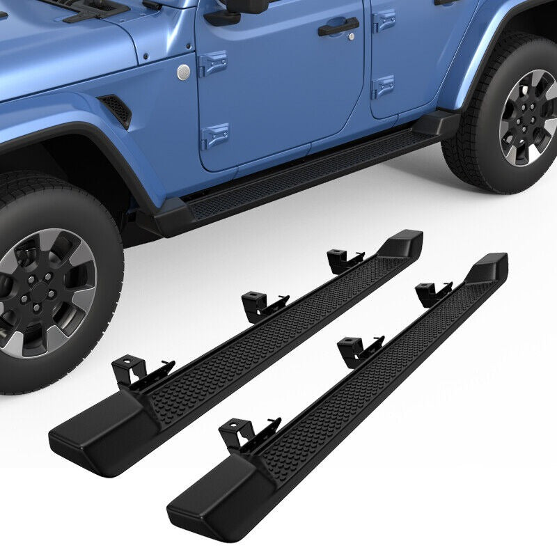 6" Running Boards For 2018-2023 Jeep Wrangler JL 4-Door OE Style Nerf Bar Side Steps