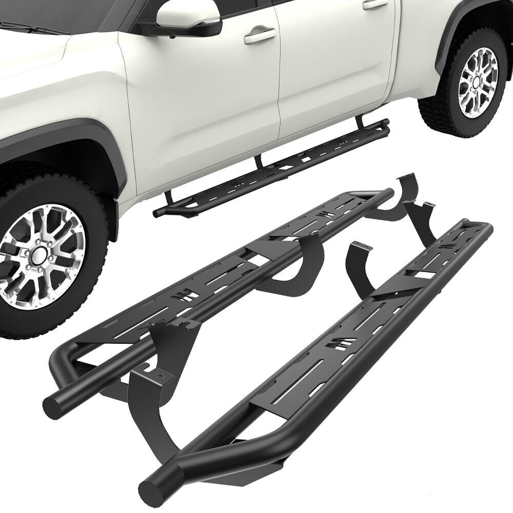 7" Running Boards Side Step Nerf Bars For 2022-2024 Toyota Tundra Crew Max Cab