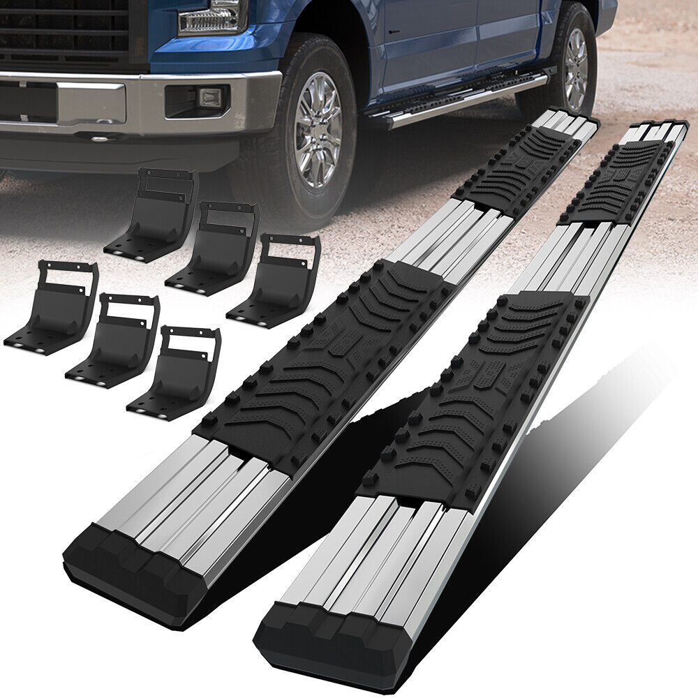 6" Running Boards Nerf Bar Side Steps For 2015-2022 Ford F150 Super Crew Cab