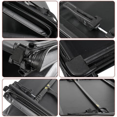 5.5FT Soft Quad-Fold Tonneau Cover For 2016-2026 Nissan Titan Short Bed (Not For XD Model)