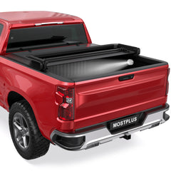 5.8FT Tri-Fold Soft Tonneau Cover For 2014-2018 Chevy Silverado 1500 & GMC Sierra 1500 | Fleetside Truck Bed