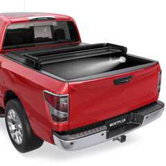 5FT Tri-Fold Soft Tonneau Cover For 2005-2025 Nissan Frontier | Fleetside Truck Bed & 2009-2014 Suzuki Equator