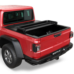 5FT Tri-Fold Soft Tonneau Cover For 2020-2025 Jeep Gladiator Truck Bed Without Utility Track System