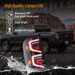 LED Tail Lights Rear Lamps For 2014-2018 GMC Sierra 1500 2500 3500 w/Startup Light