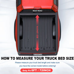 4-Fold 6FT FRP Hard Tonneau Cover For 1982-1993 Chevrolet S10 /GMC  S15 Sonoma Truck Bed (Not for Stepside)