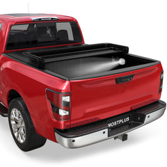 5FT Tri-Fold Soft Tonneau Cover For 2005-2025 Nissan Frontier | Fleetside Truck Bed & 2009-2014 Suzuki Equator