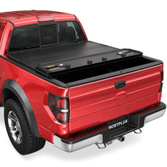 5.5FT 4 Fold Hard Tonneau Cover For 2015-2024 Ford F150 F-150 Solid Truck Bed