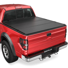 4.5/4.6FT Tri-Fold Hard Tonneau Cover For 2022-2024 Ford Maverick Solid Truck Bed