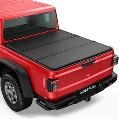 GEARZAAR Tri-Fold Tonneau Cover For 2020-2023 Jeep Gladiator JT 5FT Bed – Black Aluminum, Max Capacity 500lbs