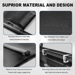 6FT Soft Roll up Tonneau Cover For 1982-1993 Chevy S10 GMC S15 Sonoma Truck Bed