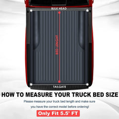 5.3FT Soft Roll Up Tonneau Cover For 2000-2004 Dodge Dakota Truck Bed w/ LED Lamps