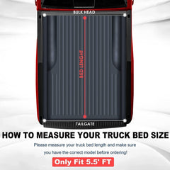 5.5FT Soft Roll Up Tonneau Cover For 2022-2025 Toyota Tundra Truck Bed