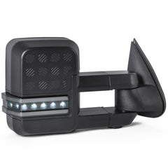 Black Power Heated Tow Mirrors For 1999-2002 Chevrolet Silverado GMC Sierra 1500 2500
