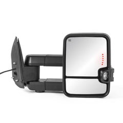 Chrome Power Heated Tow Mirrors For 1999-2002 GMC Sierra Chevrolet Silverado 1500 2500 3500