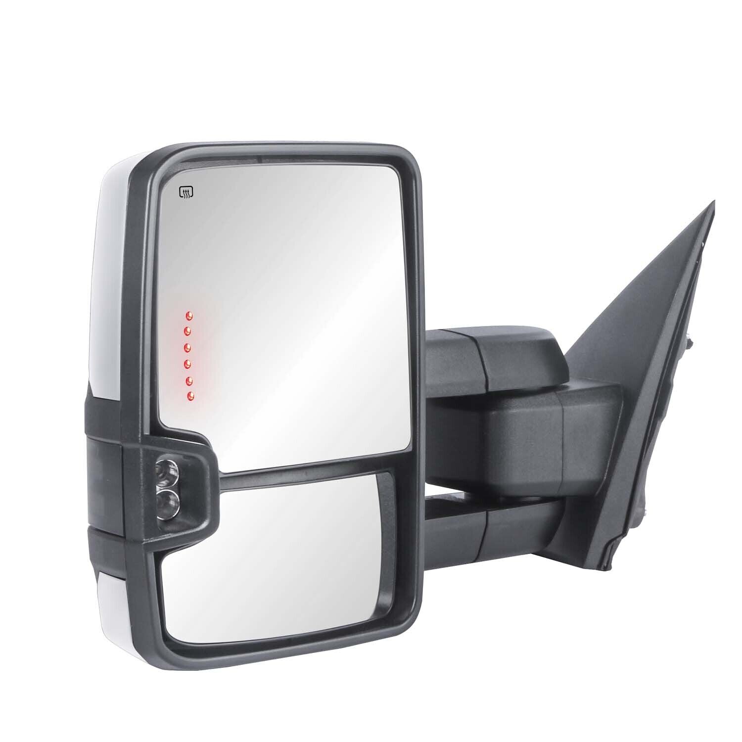 Mirror Silverado Power Fold Chrome Towing Mirrors For 2014-2019 Silverado & Sierra - Switchback Lights 2014 Silverado Towing Mirrors Power Folding Mirror Silverado Power Fold Chrome Towing Mirrors For 2014-2019 Silverado & Sierra - Switchback Lights 2014 Silverado Towing Mirrors Power Folding
