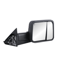 Black Power Heated Tow Mirrors w/ Led Turn Light For 1998-2001 Dodge Ram 1500 2500 3500