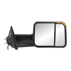 Black Power Heated Flip Up Tow Mirrors For 2019-2022 Ram 1500 2pcs