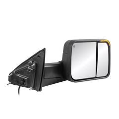 Black Power Heated Flip Up Tow Mirrors For 2019-2022 Ram 1500 2pcs