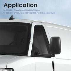 Manual Folding Tow Mirror For 2003-2017 Chevy Express GMC Savana 1500 2500 3500 Driver/Left Side Only