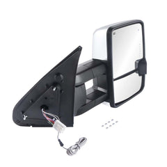 Chrome Power Heated Switchback Tow Mirrors For 2007-2017 Tundra 2008-2017 Sequoia (Set of 2)