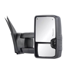 Black Power Folding Switchback Tow Mirrors For 2007-2021 Toyota Tundra 2008-2017 Sequoia (Set of 2)