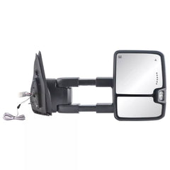 Black Power Folding Switchback Tow Mirrors For 2007-2021 Toyota Tundra 2008-2017 Sequoia (Set of 2)