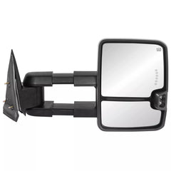 White Painted Power Heated Tow Mirrors w/Turn Signals For 2008-2013 Silverado 1500 2500HD 3500 (Set of 2)