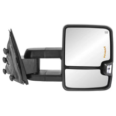 White Painted Power Heated Tow Mirrors For 2014-2018 Silverado 1500 2500HD 3500HD (Set of 2)