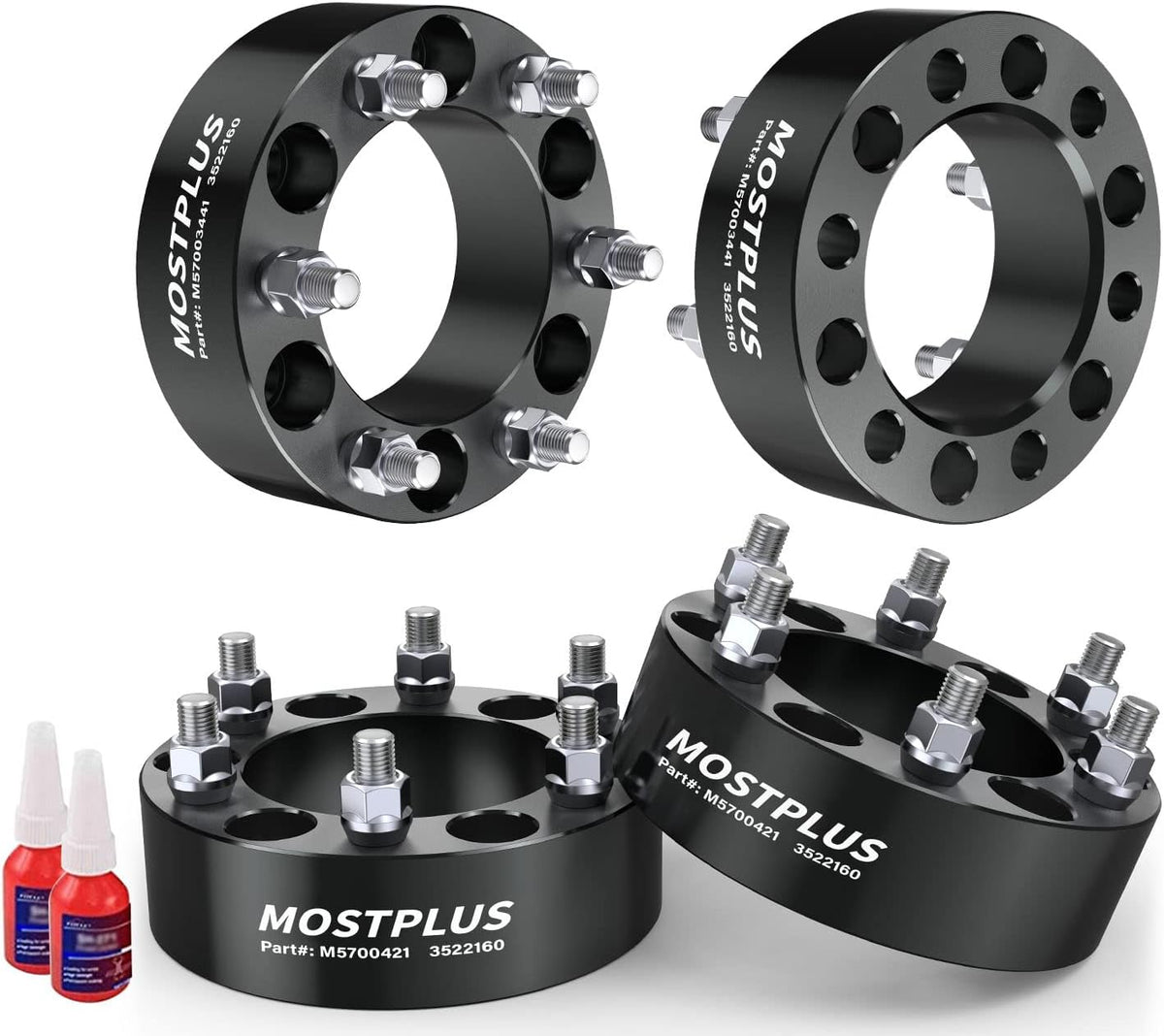 2" Wheel Spacers Adapter 6x5.5" For Silverado GMC Yukon Cadillac Escalade (Set of 4)