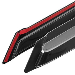 Window Visors Rain Guards For 2009-2013 Toyota Corolla 4 Door Sedan JDM Mugen Style