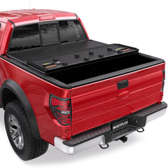 3-Fold 5.5FT Hard Truck Tonneau Cover For 2015-2026 Ford F150 F-150 | Aluminum Construction, On Top Style
