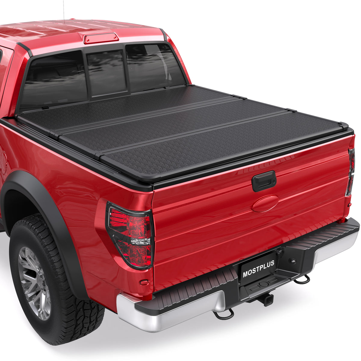 5.5FT Hard Tri-Fold Tonneau Cover For 2004-2008 Ford F-150 Styleside Truck Bed, Aluminum Construction, On Top Style