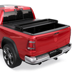 5.7FT Tri-Fold Soft Tonneau Cover For 2009-2025 Dodge Ram 1500 Inclu. Classic & New Body Fleetside Truck Bed Cover without RamBox