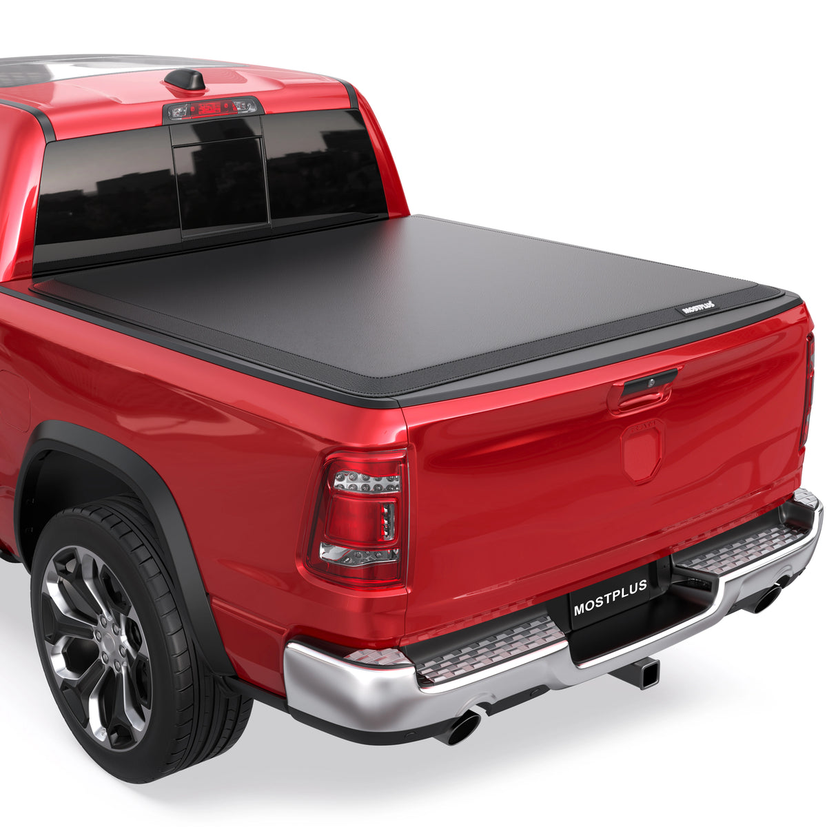 5.7FT Roll-Up Soft Tonneau Cover For 2009-2025 Ram 1500 (2019-2023 Ram 1500 Classic Only) Truck Bed