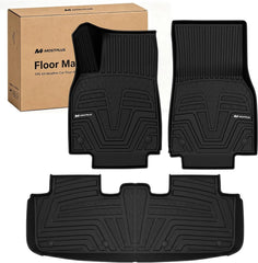 All Weather Floor Mats For 2025-2026 Tesla Model Y Juniper, Custom Fit 1st & 2nd Row Floor Liners