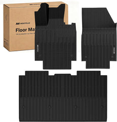 All Weather Floor Mats For 2024-2026 Tesla Cybertruck, Custom Fit 1st & 2nd Row Car Floor Liners