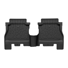 All Weather Floor Mats For 2018-2026 Jeep Wrangler JL Unlimited 4 Door Gas & MHEV (Not for JK, PHEV or 2-Door Models), TPE Custom 1st & 2nd Row Floor Liners