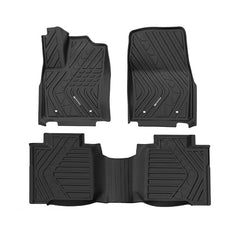 All Weather Floor Mats For 2022-2026 Toyota Tundra CrewMax Cab SR/SR5/TRD PRO/Limited/Platinum/Castone, Custom Fit 1st & 2nd Row Floor Liners