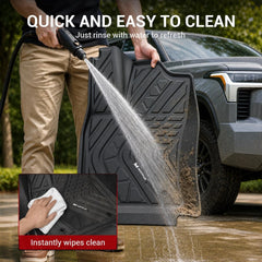 All Weather Floor Mats For 2022-2026 Toyota Tundra CrewMax Cab SR/SR5/TRD PRO/Limited/Platinum/Castone, Custom Fit 1st & 2nd Row Floor Liners