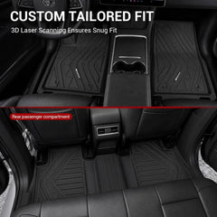 All Weather Floor Mats For 2022-2026 Toyota Tundra CrewMax Cab SR/SR5/TRD PRO/Limited/Platinum/Castone, Custom Fit 1st & 2nd Row Floor Liners