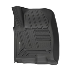 All Weather Floor Mats For 2019-2026 Chevrolet Silverado/GMC Sierra 1500 & 2020-2026 Silverado/Sierra 2500HD/3500HD Crew Cab, TPE Custom Fit Floor Liners Row Mats for Rear Under-Seat Storage
