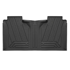 All Weather Floor Mats For 2019-2026 Chevrolet Silverado/GMC Sierra 1500 & 2020-2026 Silverado/Sierra 2500HD/3500HD Crew Cab, TPE Custom Fit Floor Liners Row Mats for Rear Under-Seat Storage