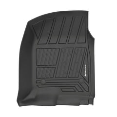 All Weather Floor Mats For 2019-2026 Chevrolet Silverado/GMC Sierra 1500 & 2020-2026 Silverado/Sierra 2500HD/3500HD Crew Cab, TPE Custom Fit Floor Liners Row Mats for Rear Under-Seat Storage