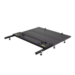 5.7FT 4-Fold Flush-Mount FRP Hard Tonneau Cover For 2019-2025 Ram 1500 w/o RamBox Truck Bed Low-Profile Style