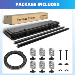 5FT 4-Fold Flush-Mount FRP Hard Tonneau Cover For 2024 Toyota Tacoma Truck Bed Low-Profile Style