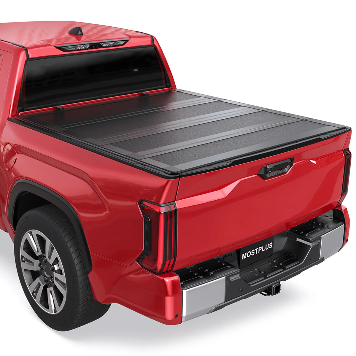 5.5FT 4-Fold Flush-Mount Hard Tonneau Cover For 2014-2021 Toyota Tundra Truck Bed Half Low-Profile Style